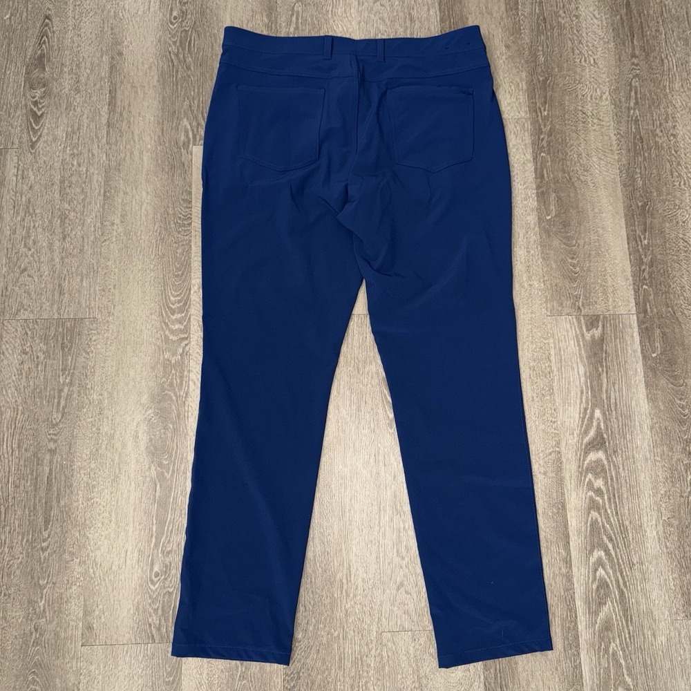 Mizzen And Main Helmsman Athletic Taper Pants Navy Blue Men's 36x32 Performance - Picture 3 of 5